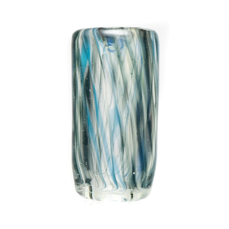 RekTipz - Glass Tip - 11mm - Sparkle Blue Swirl w/UV - The Cave