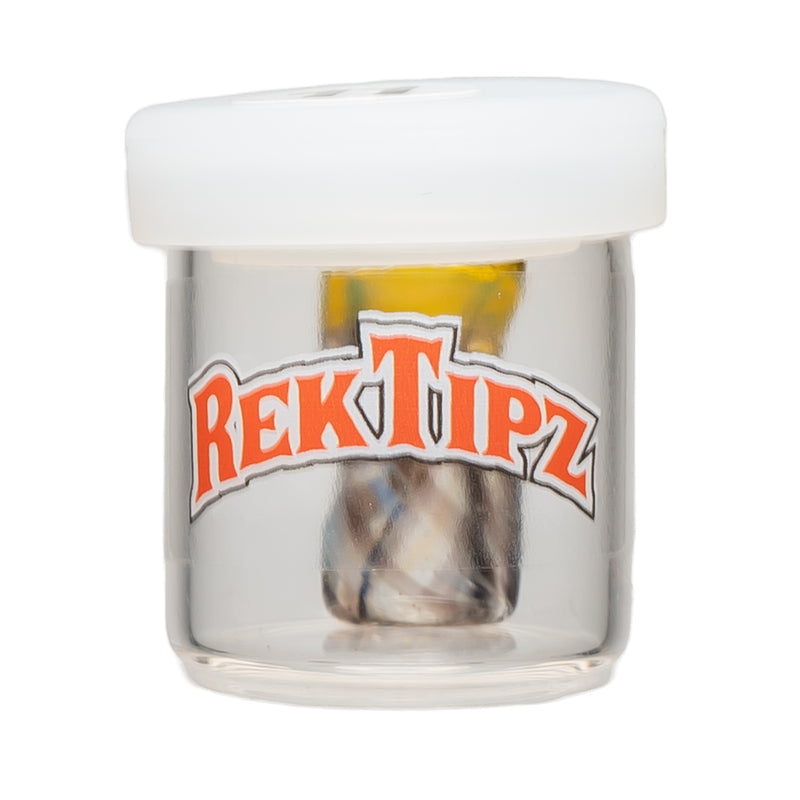 RekTipz - Glass Tip - 11mm - UV Swirl w/ Fume Tip - The Cave