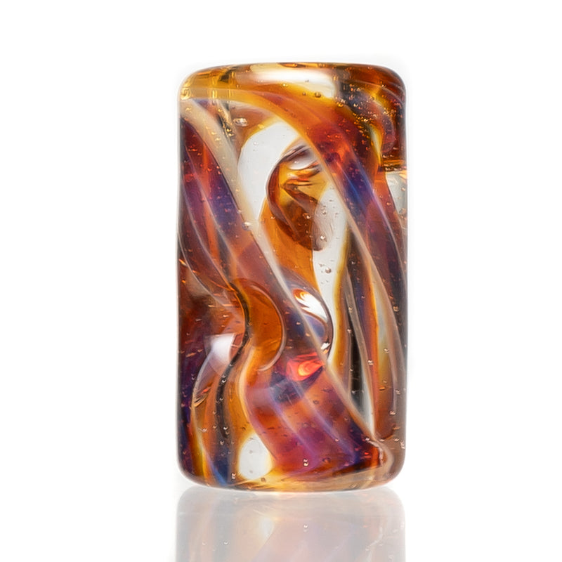 RekTipz - Glass Tip - 12mm - Amber Purple & UV Swirl - The Cave