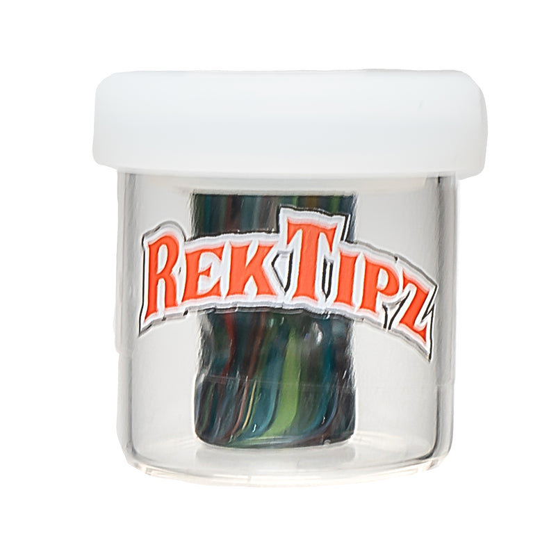 RekTipz - Glass Tip - 12mm - Blue Sparkle Multi Color - The Cave