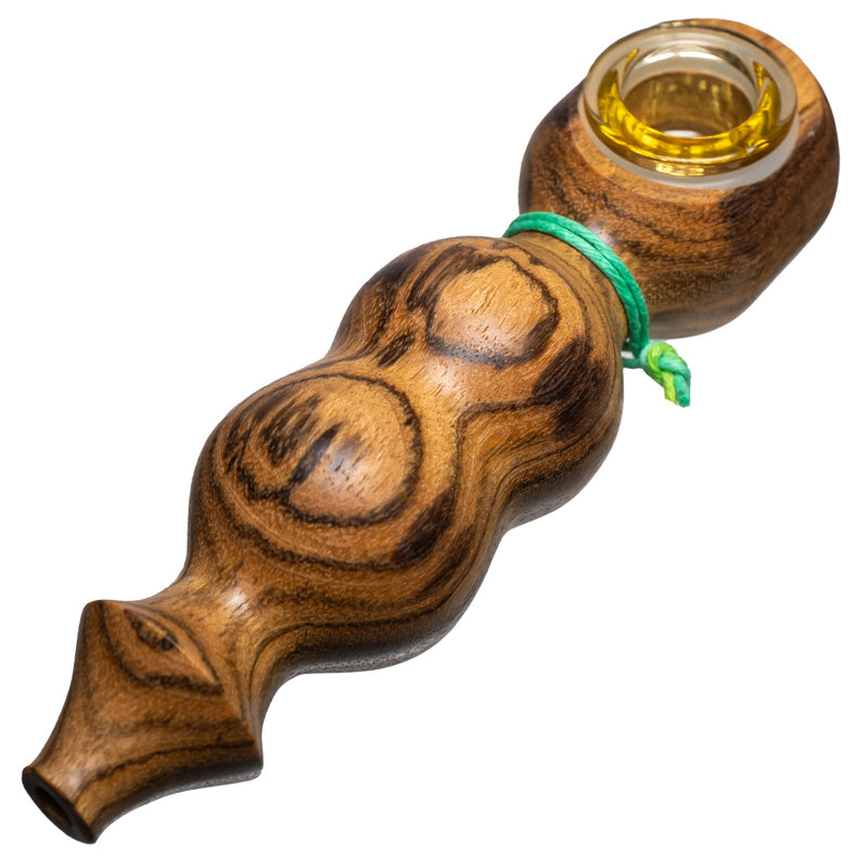 Steve's Dank Pipes - The Classic - Brazilian Bocote - Yellow Bowl - The Cave