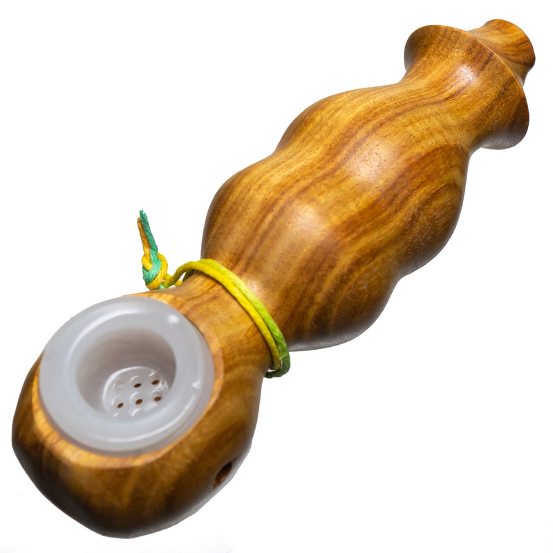 Steve's Dank Pipes - The Classic - Australian Canarywood - White Bowl - The Cave