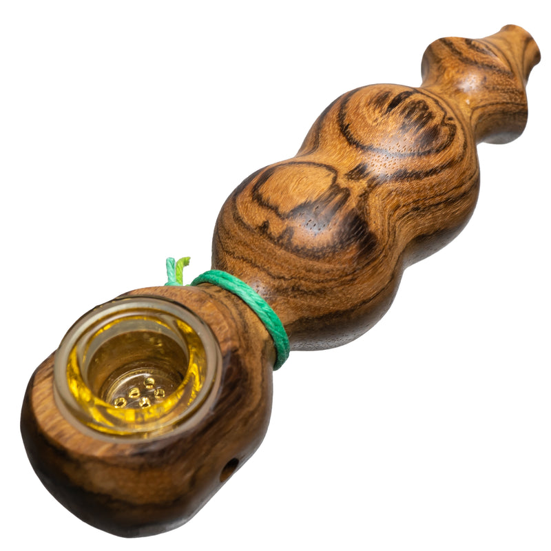 Steve's Dank Pipes - The Classic - Brazilian Bocote - Yellow Bowl - The Cave