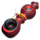 Steve's Dank Pipes - The Classic - Maine Spectra-Birch - Red & Grey - Smoke Bowl - The Cave
