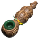 Steve's Dank Pipes - The Classic - Maine Spectra-Birch - Milky Green Bowl - The Cave