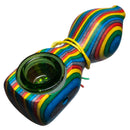 Steve's Dank Pipes - Small Pipe - Maine Spectra-Birch - Rainbow - Green Bowl - The Cave