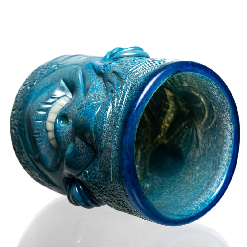 Salt - Faces Cup - Peacock Chameleon w/ Brilliant Blue - The Cave