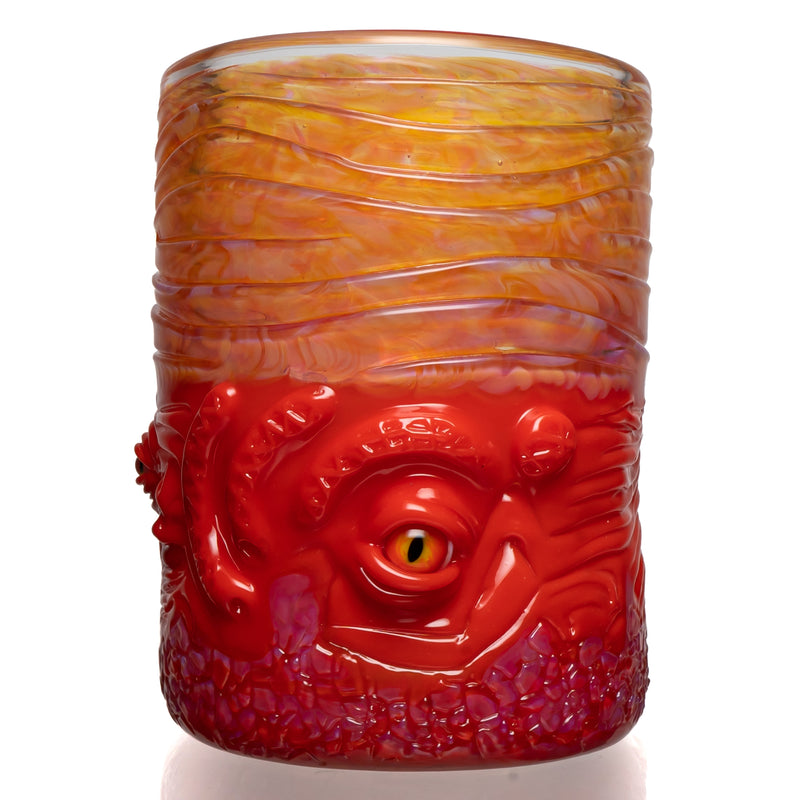 Salt - Creature Cup - Orange Red Crayon & Telemagenta - The Cave