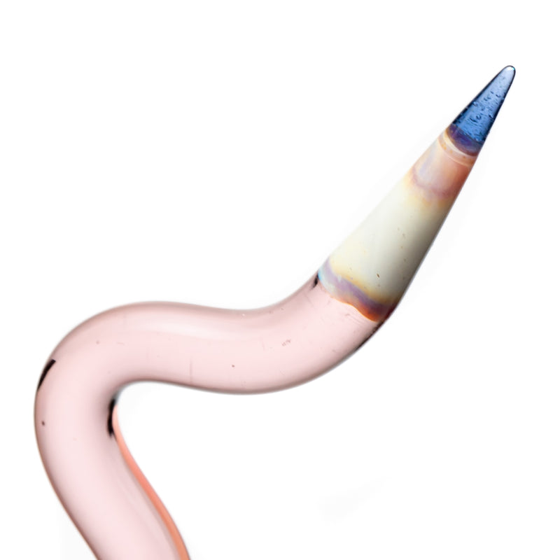 Sherbet - Bent Pencil - Transparent Pink w/ Sparkle Blue Tip - The Cave