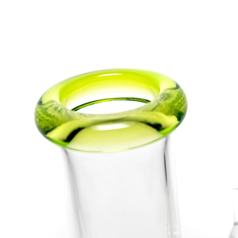 Shooters - 8" Beaker - Transparent Green Accent - The Cave