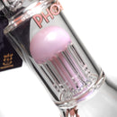 Phoenix Star - 14" Tree Perc Beaker - 8 Arm - Milky Pink - The Cave
