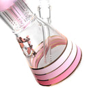 Phoenix Star - 14" Tree Perc Beaker - 8 Arm - Milky Pink - The Cave