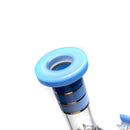 Phoenix Star - 14" Tree Perc Beaker - 8 Arm - Milky Blue - The Cave