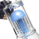 Phoenix Star - 14" Tree Perc Beaker - 8 Arm - Milky Blue - The Cave