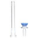 Phoenix Star - 14" Tree Perc Beaker - 8 Arm - Milky Blue - The Cave
