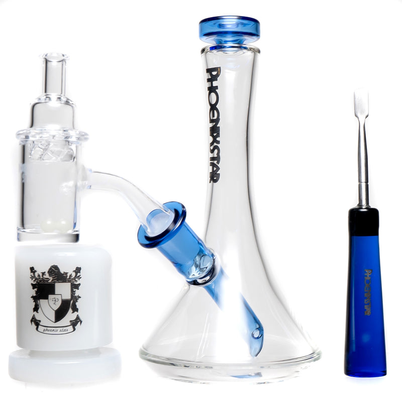 Phoenix Star - Rig Kit - Fixed Mini Beaker - Blue Accents - The Cave