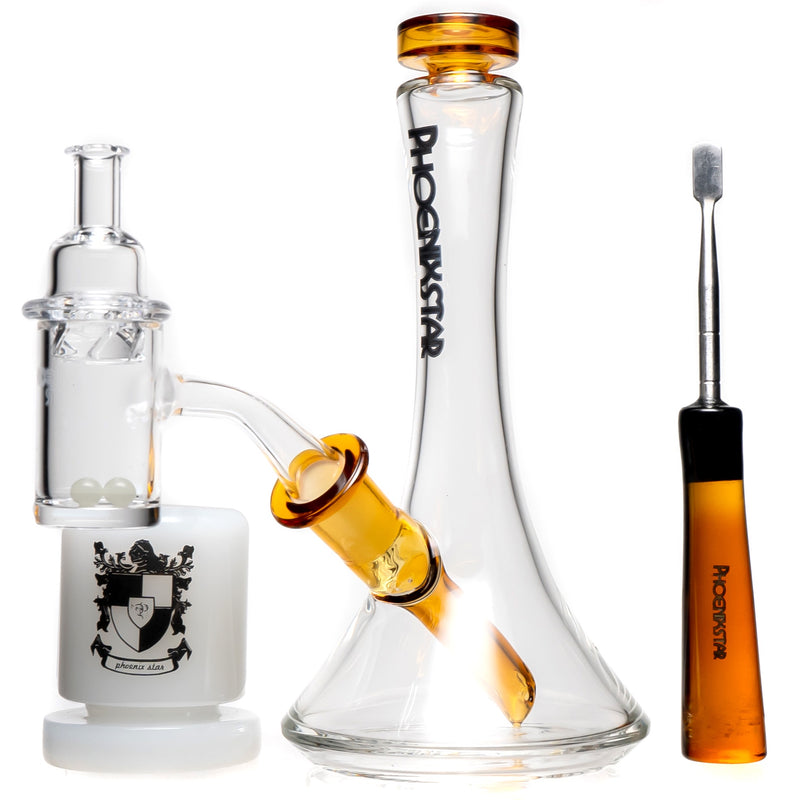 Phoenix Star - Rig Kit - Fixed Mini Beaker - Amber Accents - The Cave