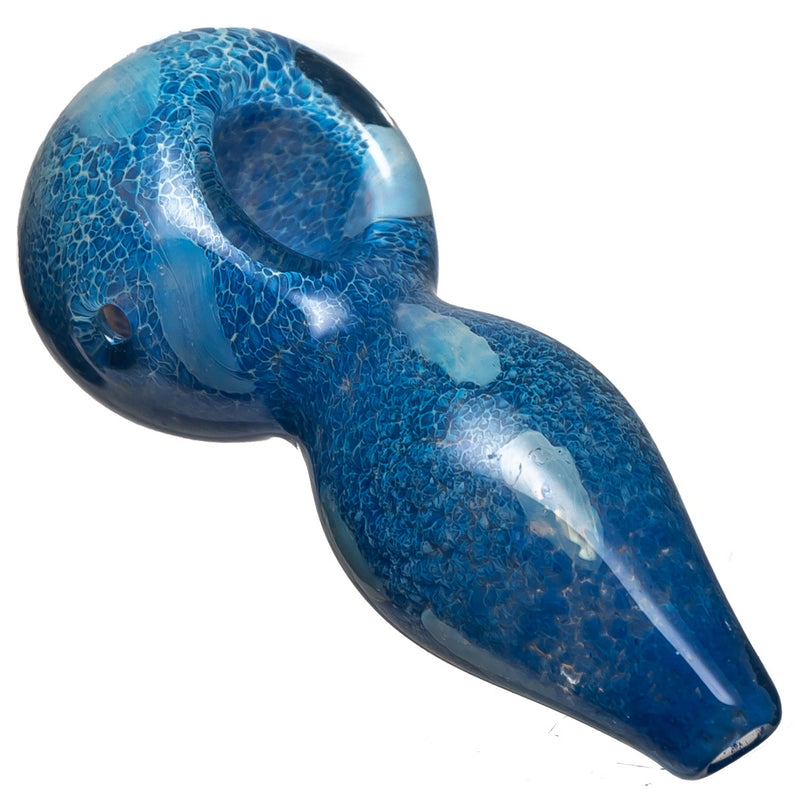 Shooters - Heavy Frit Spoon w/ Dots - Light Blue - The Cave