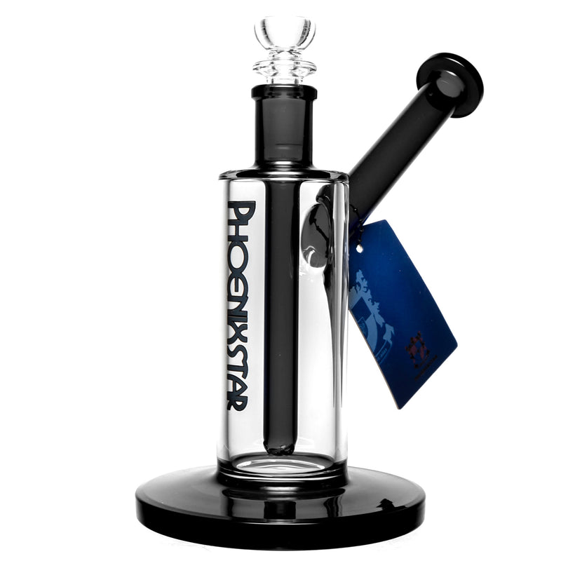 Phoenix Star - Footed Bubbler - Black Accents - The Cave