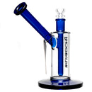 Phoenix Star - Footed Bubbler - Blue Accents - The Cave