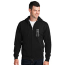 Sovereignty - Zip Up Sweatshirt - Reflection - Black - White Logo - XL - The Cave