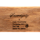 Sovereignty x Dank Woodworks - Slide Display - 3 Slot - 18mm - Red Oak - The Cave