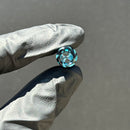 Steve H - Glass Tip - Honeycomb - Sparkle Blue & Teal - 12mm