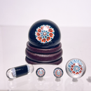 Steve H Glass - Premium Series Slurper Set - 5 Piece - Pinwheel Mandala - Black - The Cave