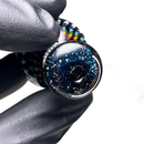 Steve H Glass - Bubble Cap - Crushed Opal - Black Rainbow Burst - The Cave