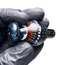 Steve H Glass - Bubble Cap - Crushed Opal - Black Rainbow Burst - The Cave
