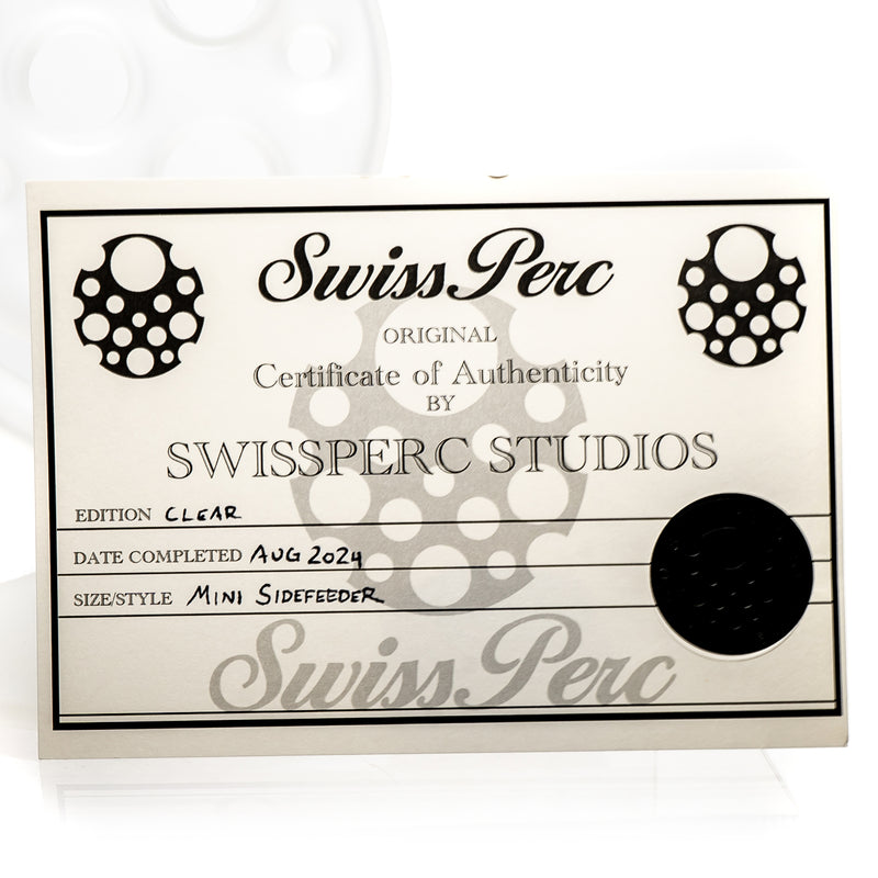 Swiss Perc - Mini Side Feeder - Blasted - 8 Seal - The Cave