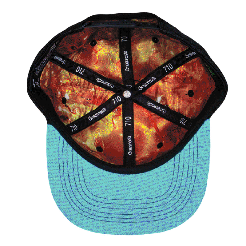 Grassroots - THC Bee Rainbow Snapback Hat - Small/Medium - The Cave