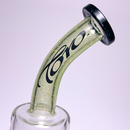 Toro - Stemless Jet Perc - 10mm - Green & Black Cropal w/ Linework