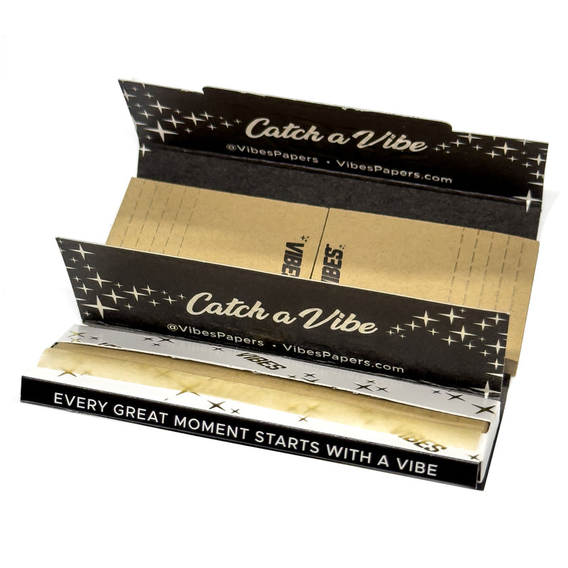 Vibes - 1.25 Ultra Thin - 50 Paper Booklet w/ Tips - 24 Pack Box - The Cave