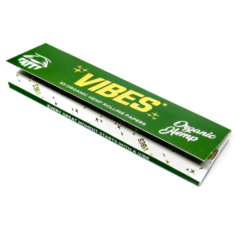 Vibes - Fatty Organic Hemp - 33 Paper Booklet - 50 Pack Box - The Cave