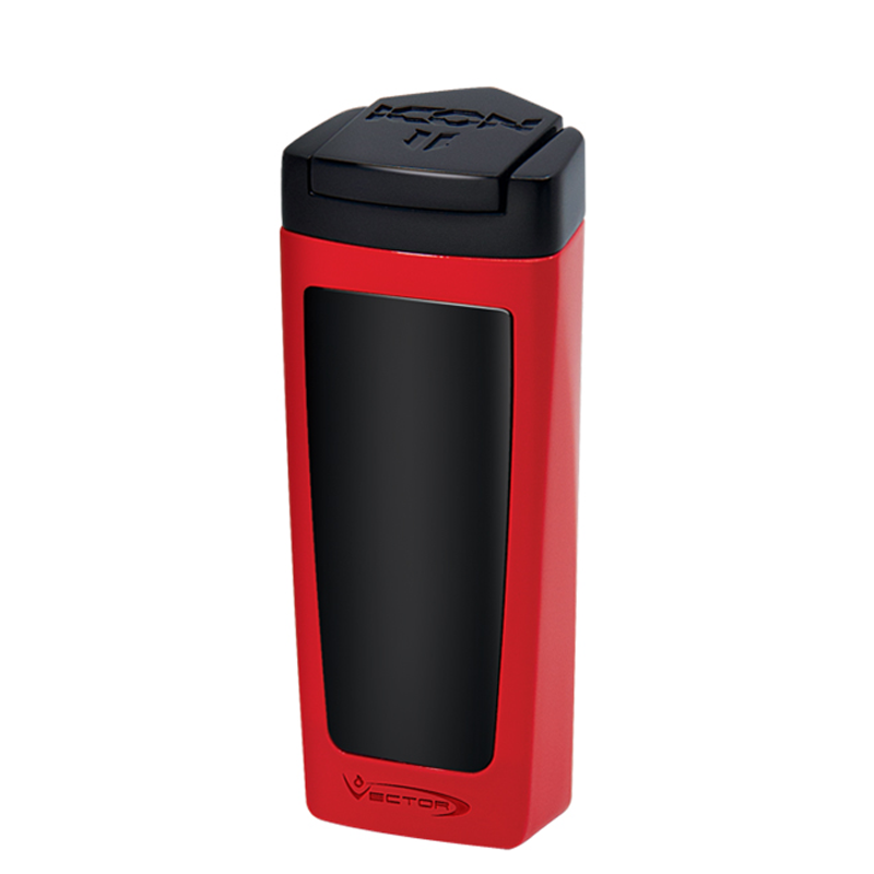 Vector - Icon II(2) - Triple Flame Torch Lighter - Red Lacquer - The Cave