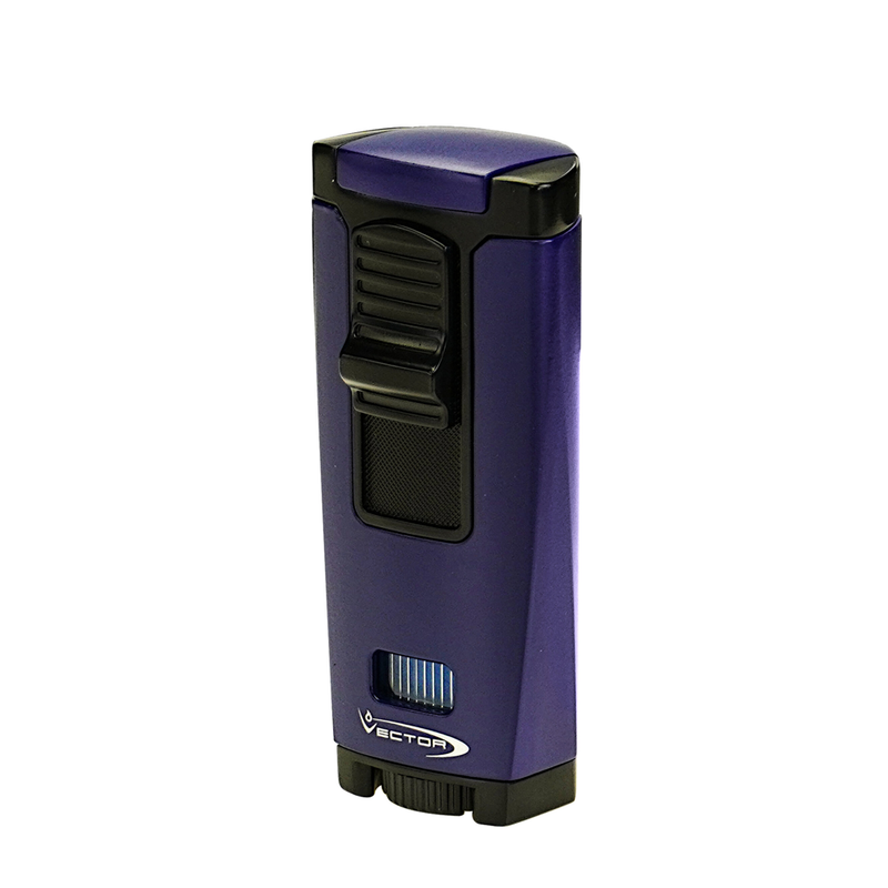 Vector - Apex - Triple Flame Torch Lighter - Blue Matte - The Cave