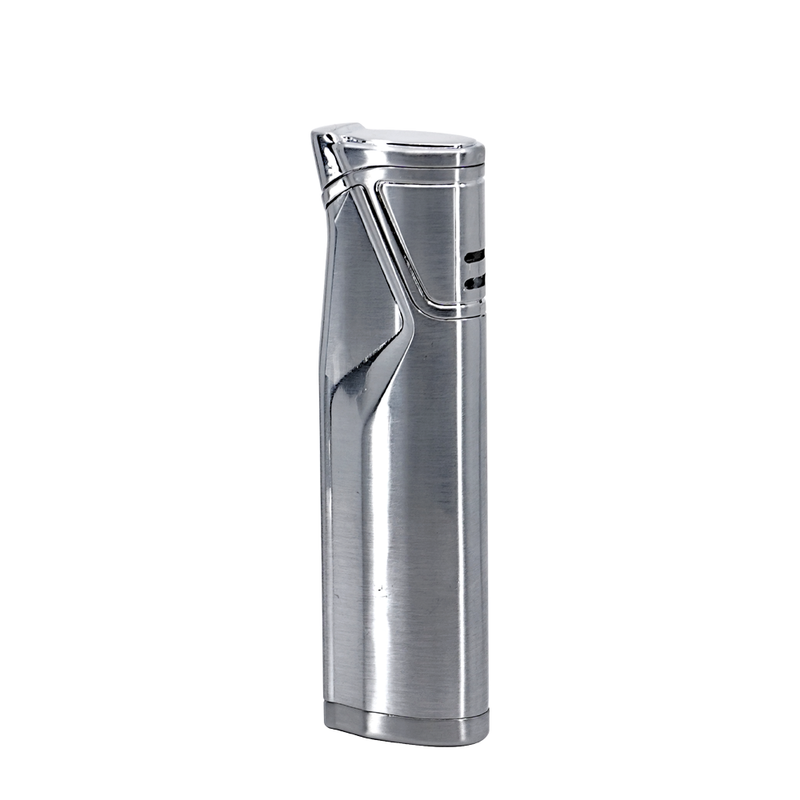 Vector - Cielo - Single Flame Torch Lighter - Chrome Satin - The Cave