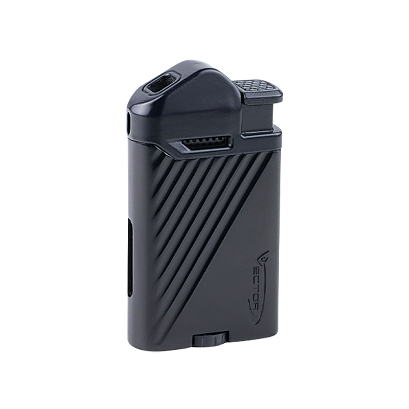 Vector - Fiercer - Single Flame Torch Lighter - Black Matte - The Cave