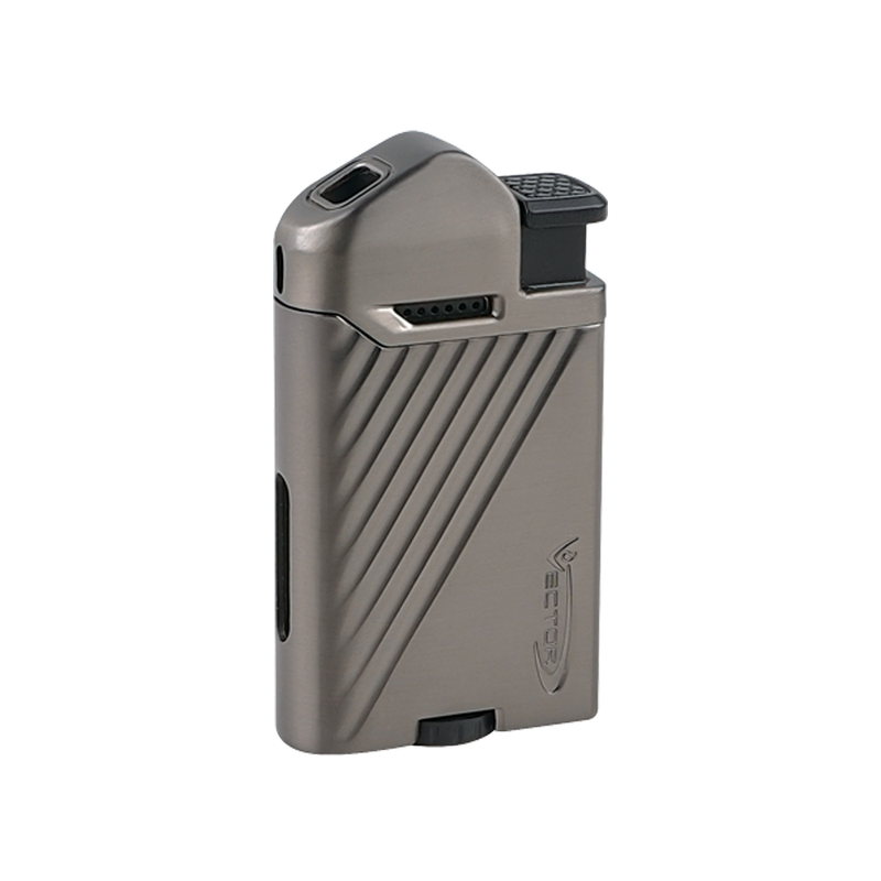 Vector - Fiercer - Single Flame Torch Lighter - Gunmetal Satin - The Cave