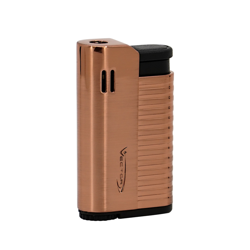 Vector - Hammer - Single Flame Torch Lighter - Rose Gold Satin - The Cave