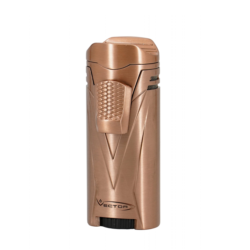 Vector - Ironquad - Quad Flame Torch Lighter - Copper Satin - The Cave