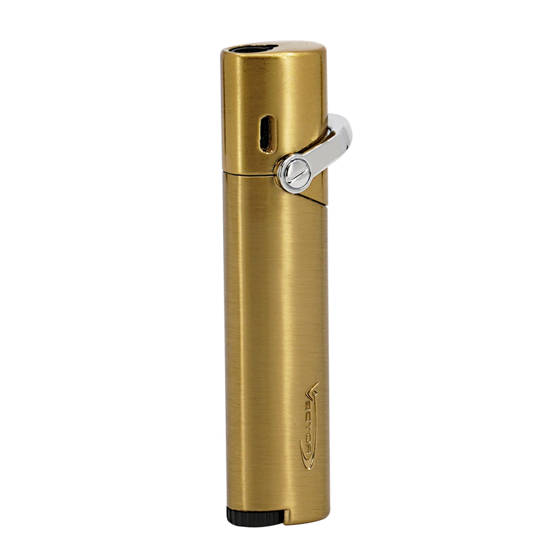 Vector - Mystique - Single Flame Torch Lighter - Gold Satin - The Cave