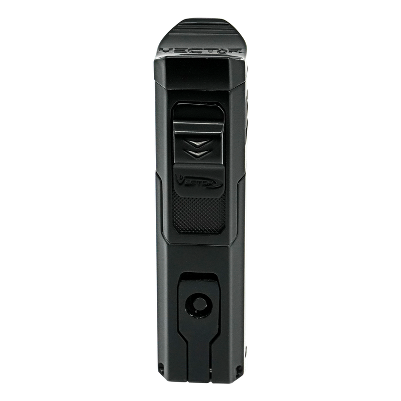 Vector - Quattro - Quad Flame Torch Lighter w/ Punch - Black Matte