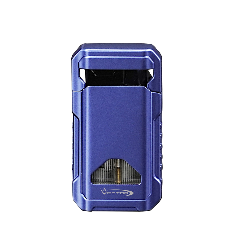 Vector - Shield - Double Flame Torch Lighter - Metallic Blue - The Cave