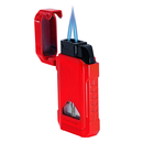 Vector - Shield - Double Flame Torch Lighter - Red Lacquer - The Cave