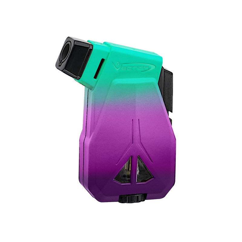 Vector - Speed - Single Flame Torch Lighter - Teal, Purple & Pink - The Cave