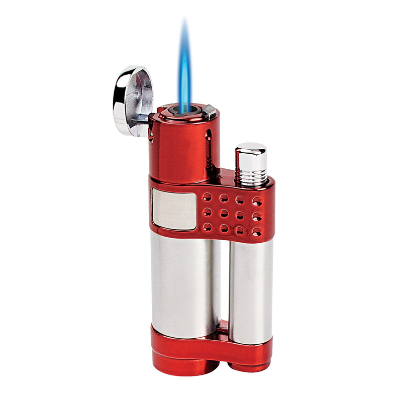 Vector - Stratos - Single Flame Torch Lighter - Sparkle Burgundy - The Cave