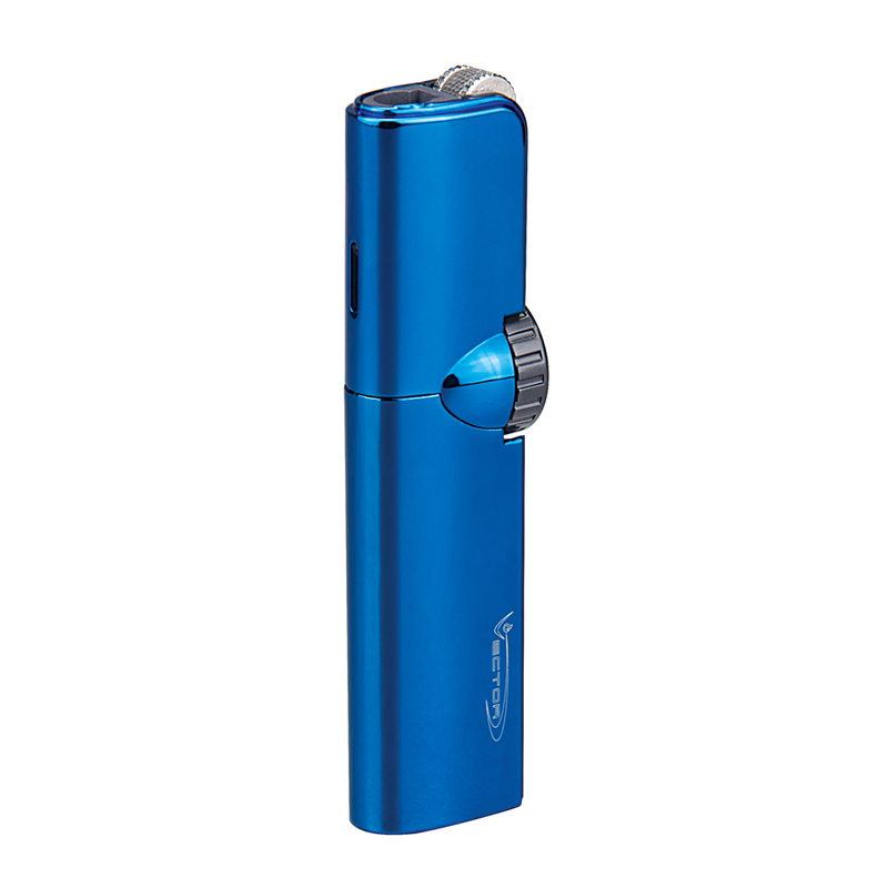 Vector - Summit - Single Flame Torch Lighter - Sparkle Blue - The Cave