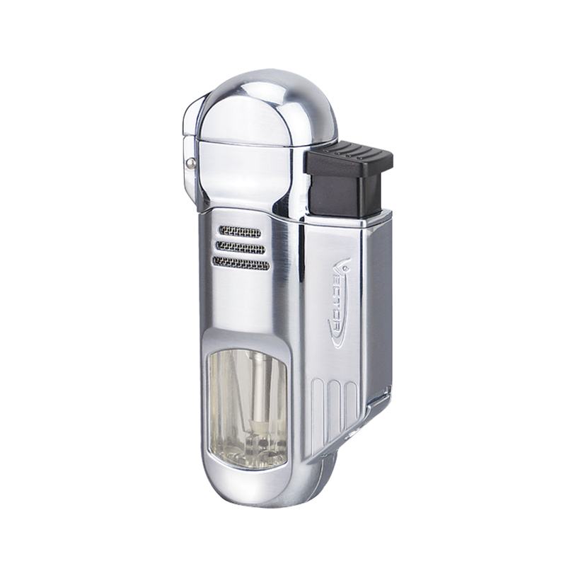 Vector - Torpedo - Quad Flame Torch Lighter w/ Punch - Polish Chrome - The Cave